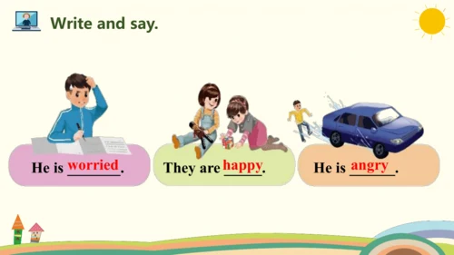 Unit 6 How do you feel Part A Let's learn & Write 