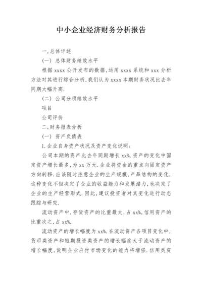 中小企业经济财务分析报告.docx