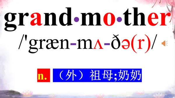 Unit 2 This is my sister词汇学习课件【 图文+内嵌单词音频版】