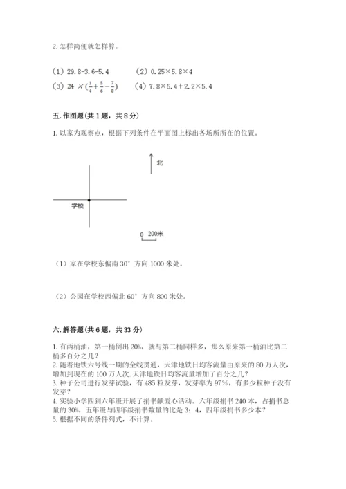 小学数学六年级上册期末测试卷精品（名校卷）.docx