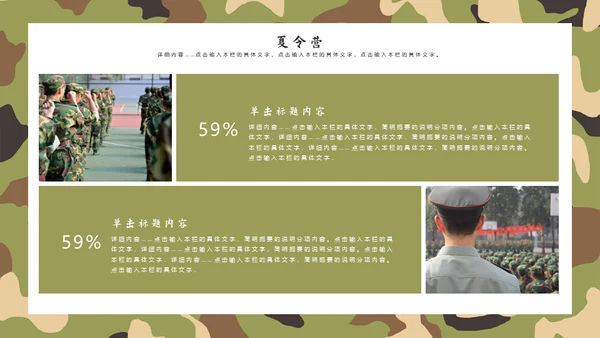 组织儿童夏令营活动通用PPT模板