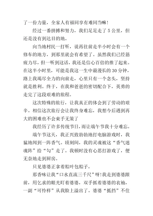 端午节作文400