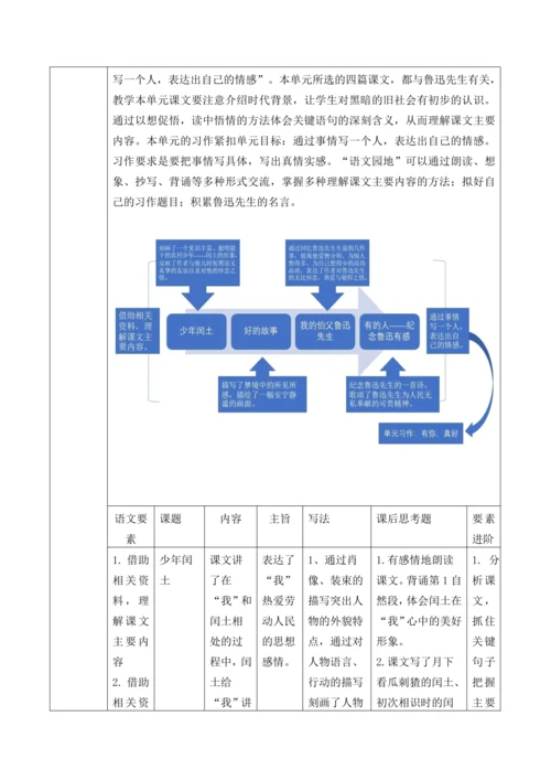 统编版六年级上册语文第八单元大单元教案