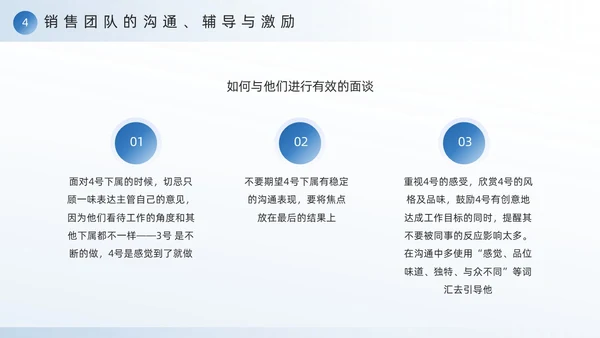 蓝色励志风销售团队建设与管理PPT模板