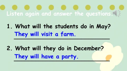 Unit 3 School calendarPart C 课件(共38张PPT)