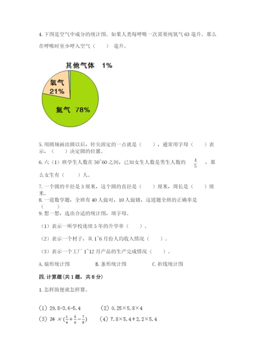 小学数学六年级上册期末考试试卷含答案【黄金题型】.docx