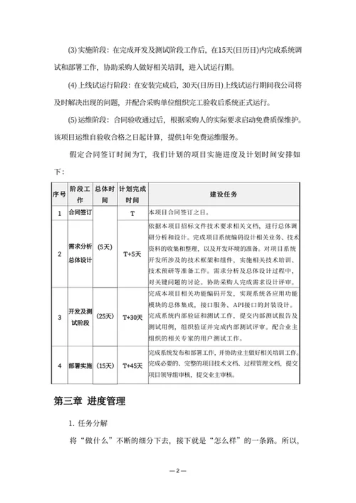 项目进度保障方案