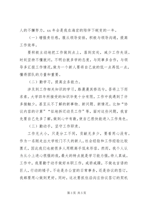 年度个人的工作总结及下年工作计划.docx