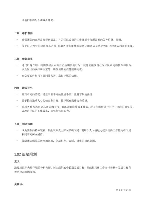 人力资源能力素质模型和词典.docx