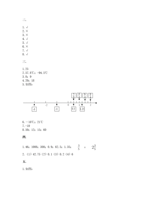 小学数学六年级下册竞赛试题含答案培优