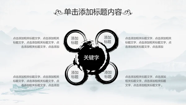 中国传统文化国学经典水墨中国风ppt模板