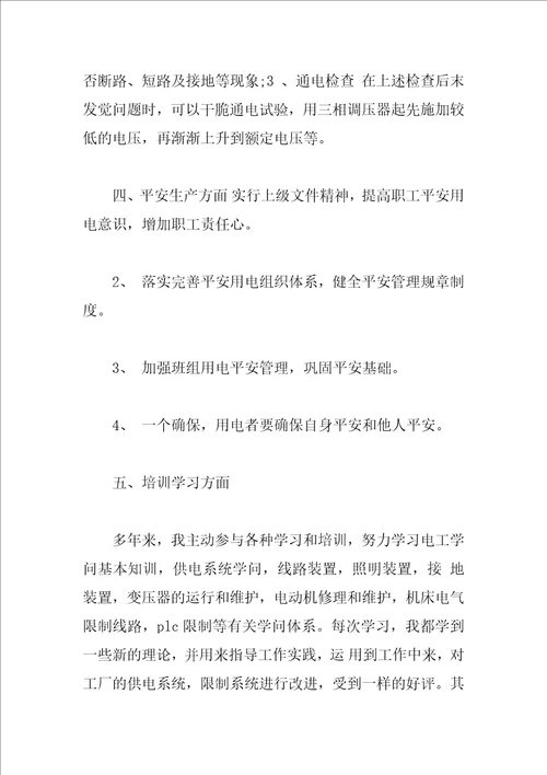 专业技术个人工作总结大全
