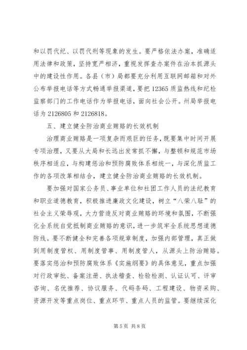 自治州质监局治理商业贿赂专项工作实施方案 (4).docx