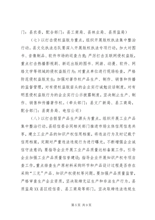 自治县假冒伪劣商品整顿方案.docx