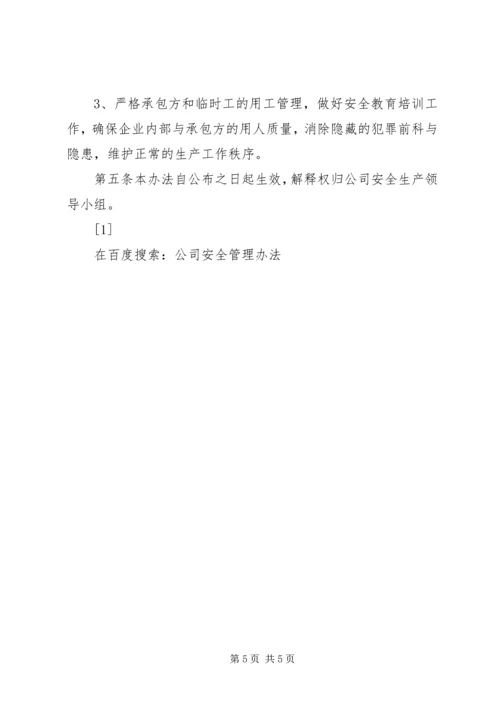 公司安全管理办法 (2).docx