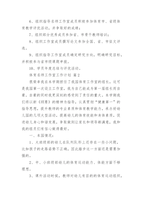 体育名师工作室工作计划.docx