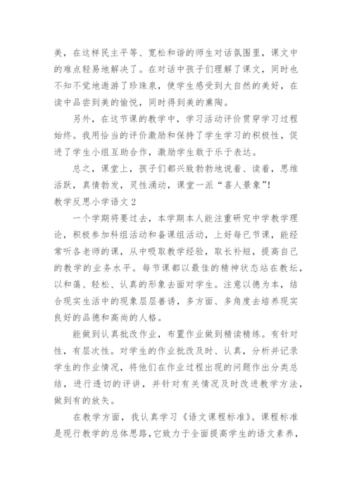 教学反思小学语文.docx