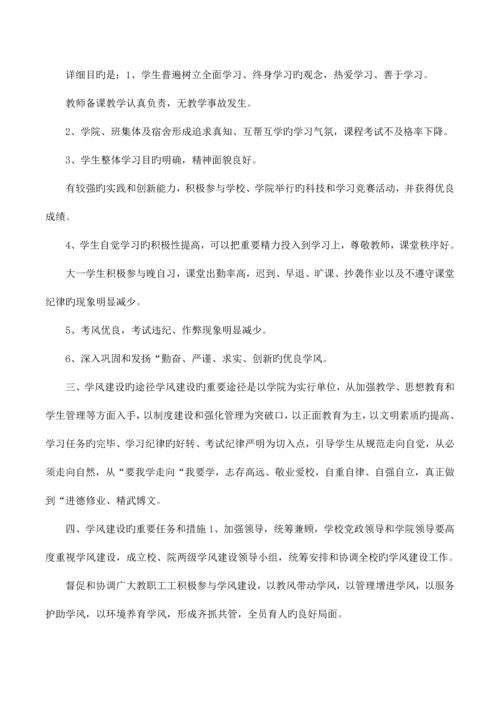 学院的学风建设方案.docx