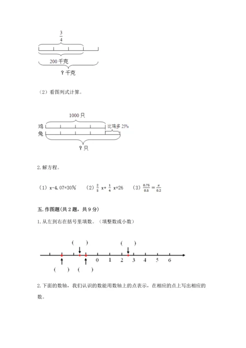 最新人教版六年级下册数学期末测试卷含答案【精练】.docx