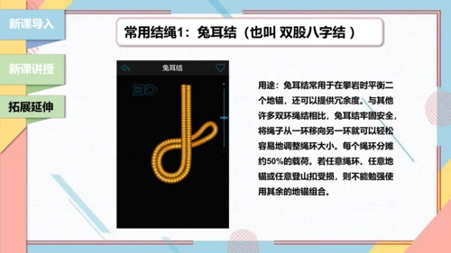 【北师大版】三年级《劳动实践指导手册》第10课《小小绳结用处大》课件