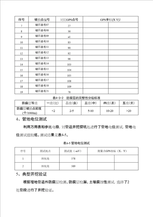 燃气管道检测报告审批稿