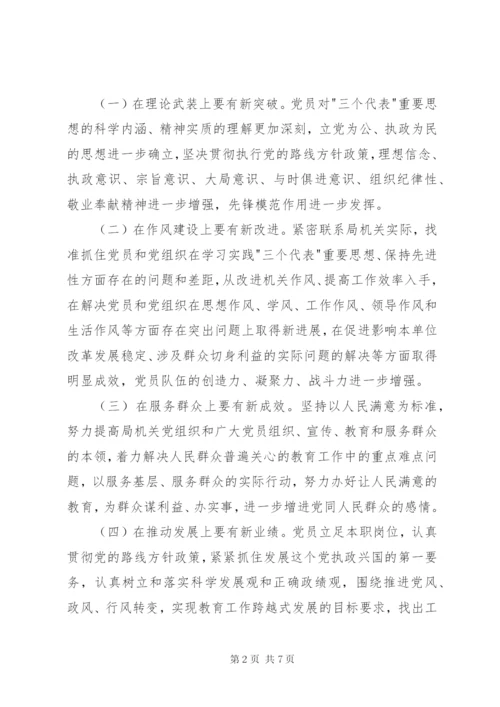 市教育局开展保先教育活动实施方案.docx