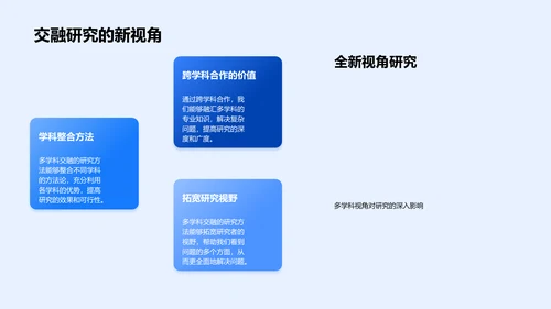 多学科研究答辩报告