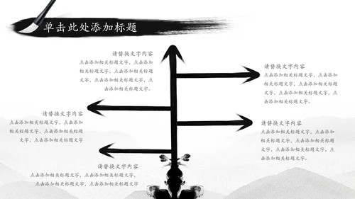 中国水墨传统国学文化PPT模板
