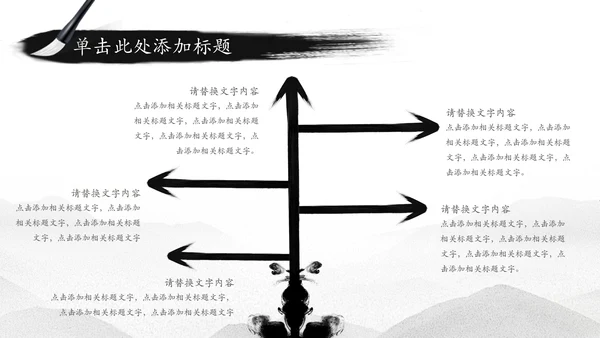 中国水墨传统国学文化PPT模板