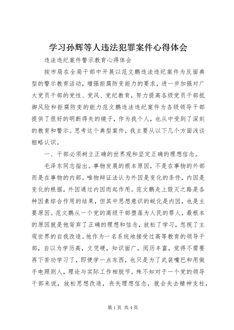 学习孙辉等人违法犯罪案件心得体会_1 (5).docx