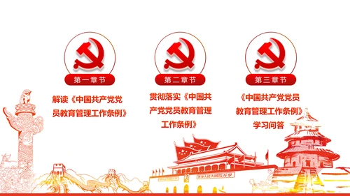党员教育管理工作条例党政党建党委PPT
