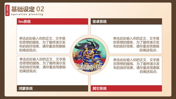 卡通风格三国杀游戏策划案通用PPT模板
