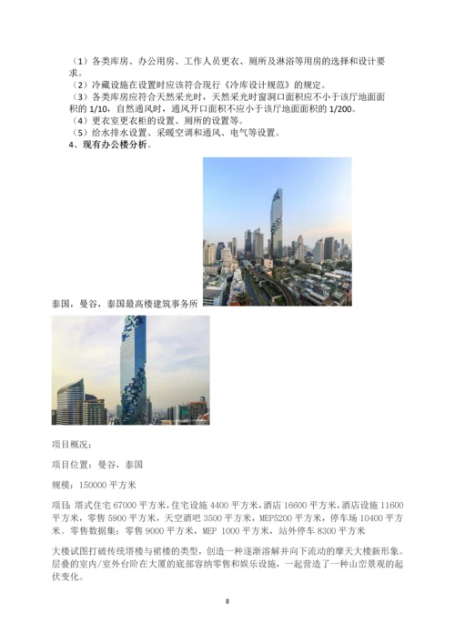 综合办公楼商业建筑设计调研报告.docx