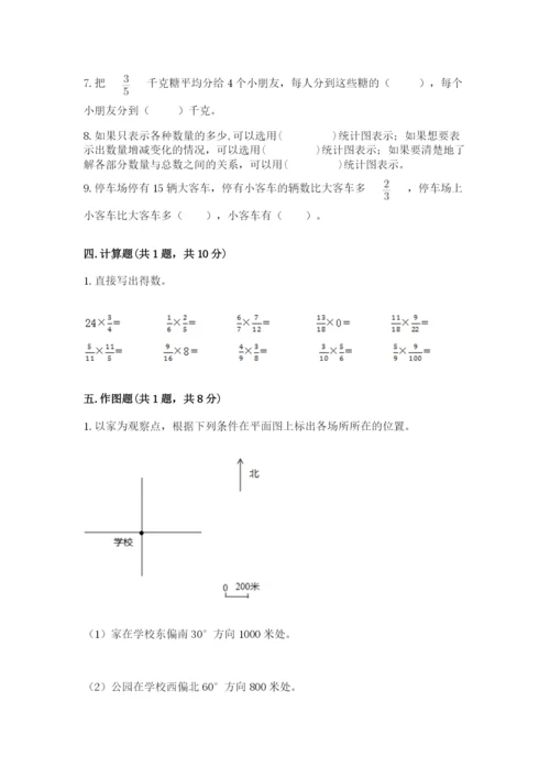 小学数学六年级上册期末考试试卷附答案（能力提升）.docx