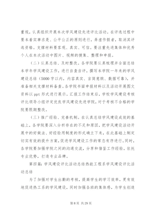 学风建设评比制度.docx