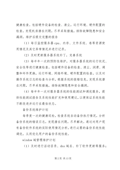 网络维护人员工作计划书1.docx