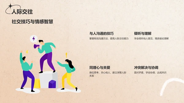 橙色复古欧美风个人简介自我介绍PPT模板