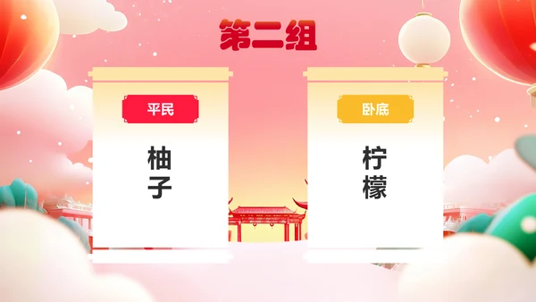 红色国潮风年会小游戏PPT模板