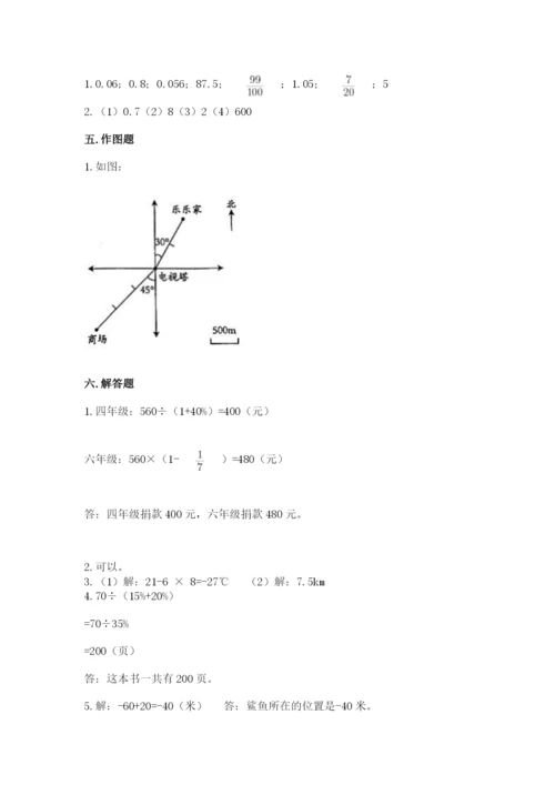 北京版六年级下册期末真题卷精华版.docx