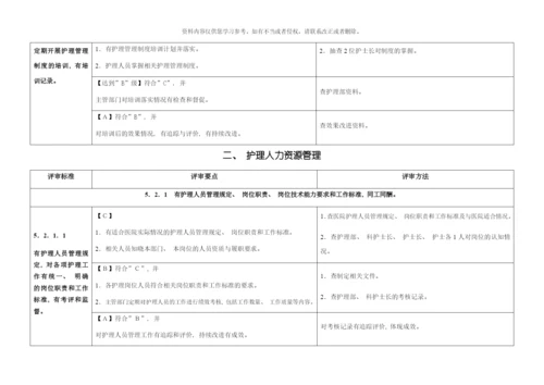 综合医院护理管理评审标准细则模板.docx