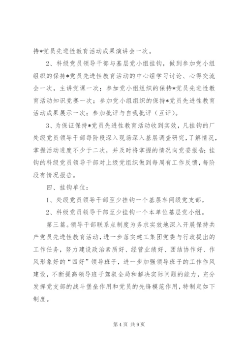 市级领导干部联系点制度精编.docx