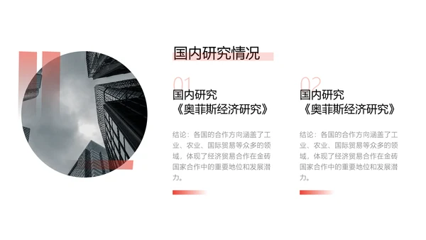 简约风红色经管专业校园答辩PPT