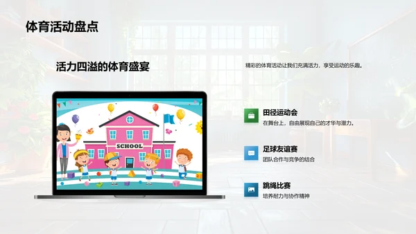 班会学习生活总结报告PPT模板