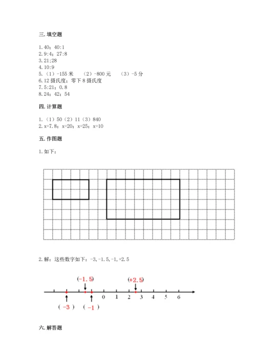 人教版六年级下册数学期末测试卷（名师推荐）word版.docx