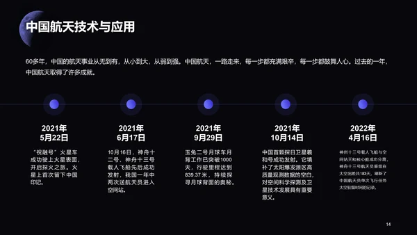 黑色创意中国航天日科普介绍PPT