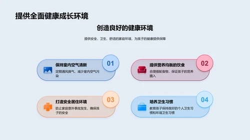 健康成长家校协作PPT模板