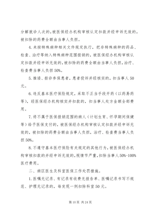 医院医保奖惩制度(共2篇).docx