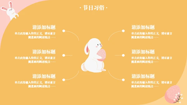重生日小兔子彩蛋通用ppt模板