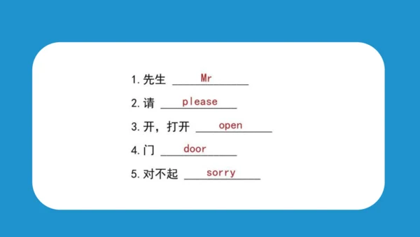 Unit 1 In class(复习课件)-2023-2024学年三年级英语下学期期中核心考点集训