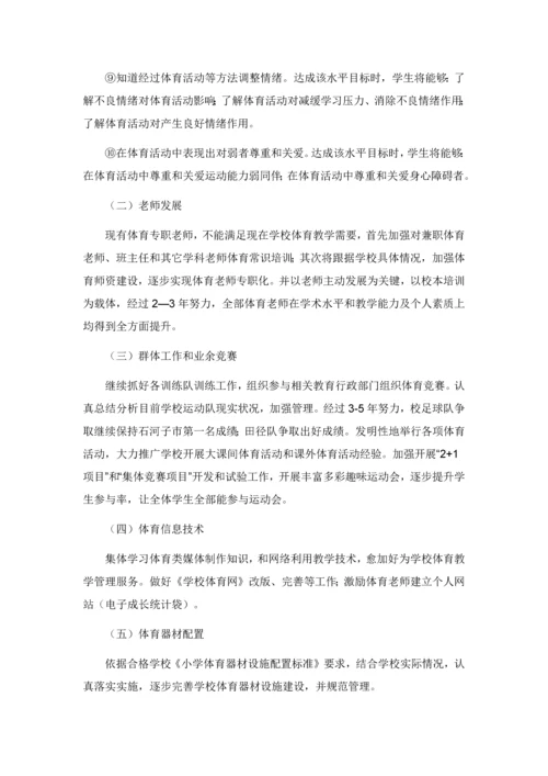 体育学科发展综合规划.docx